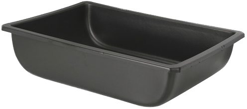 A black plastic Mixing Tub on a white background.