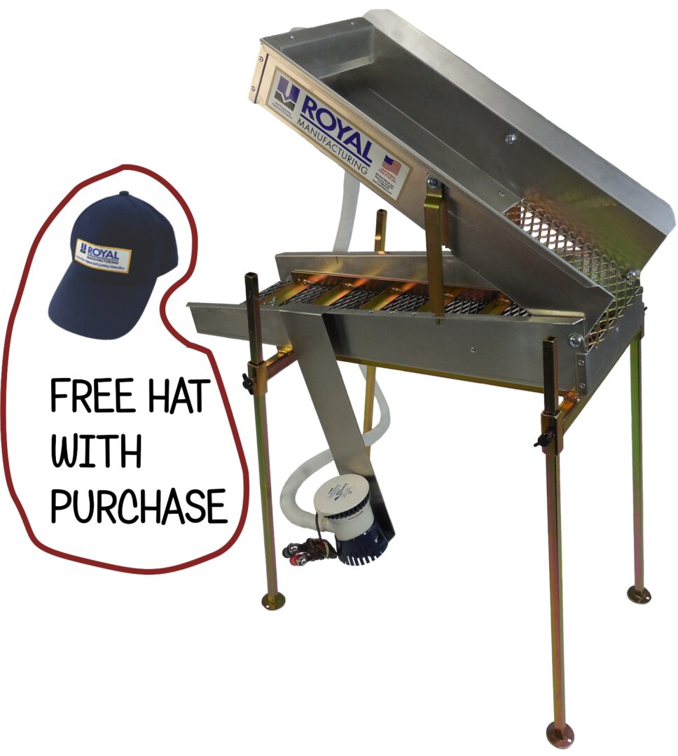 A High Banker Royal Gold Mini Free Hat with Purchase with the words free hat with purchase.