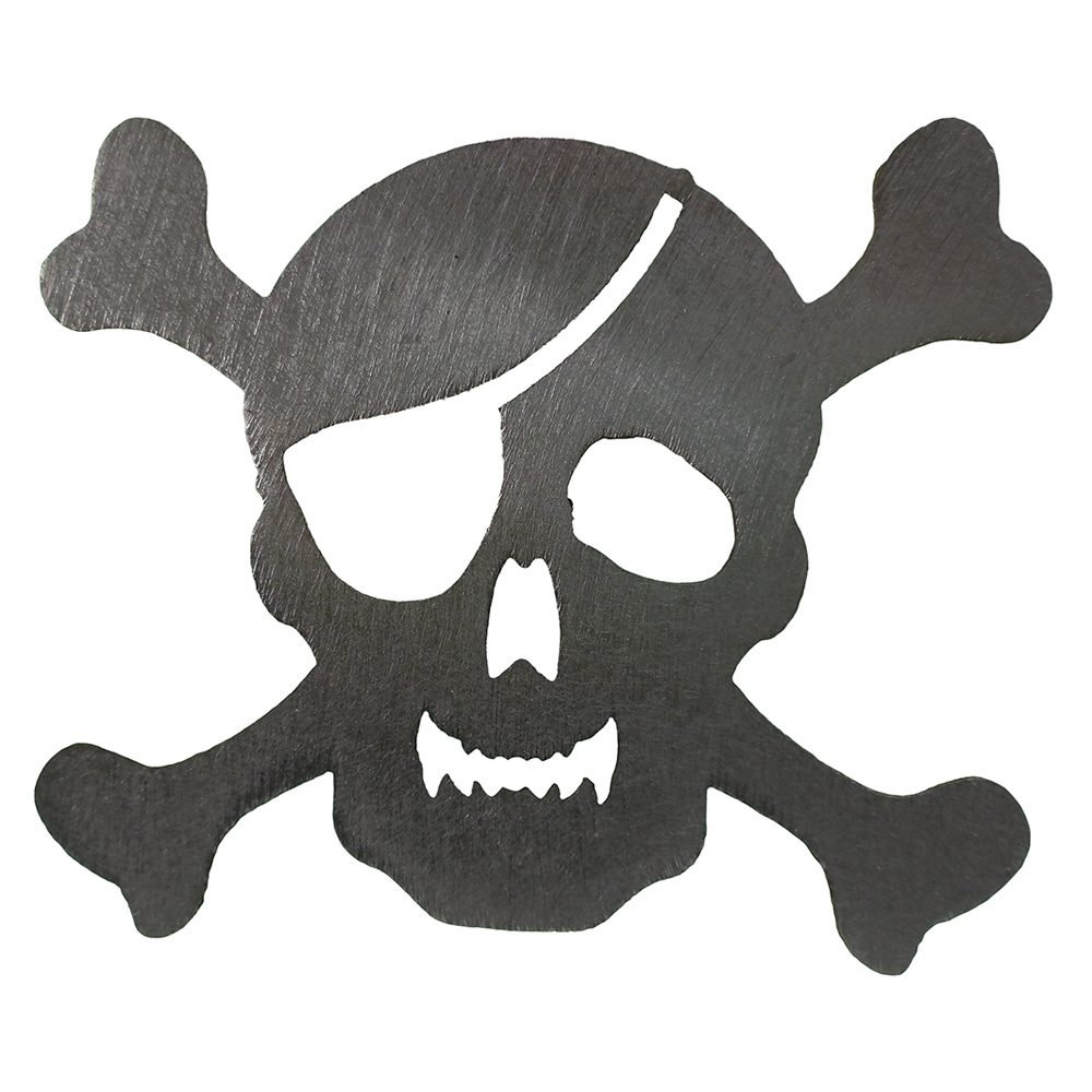 A Branding Iron Skull is shown on a white background.