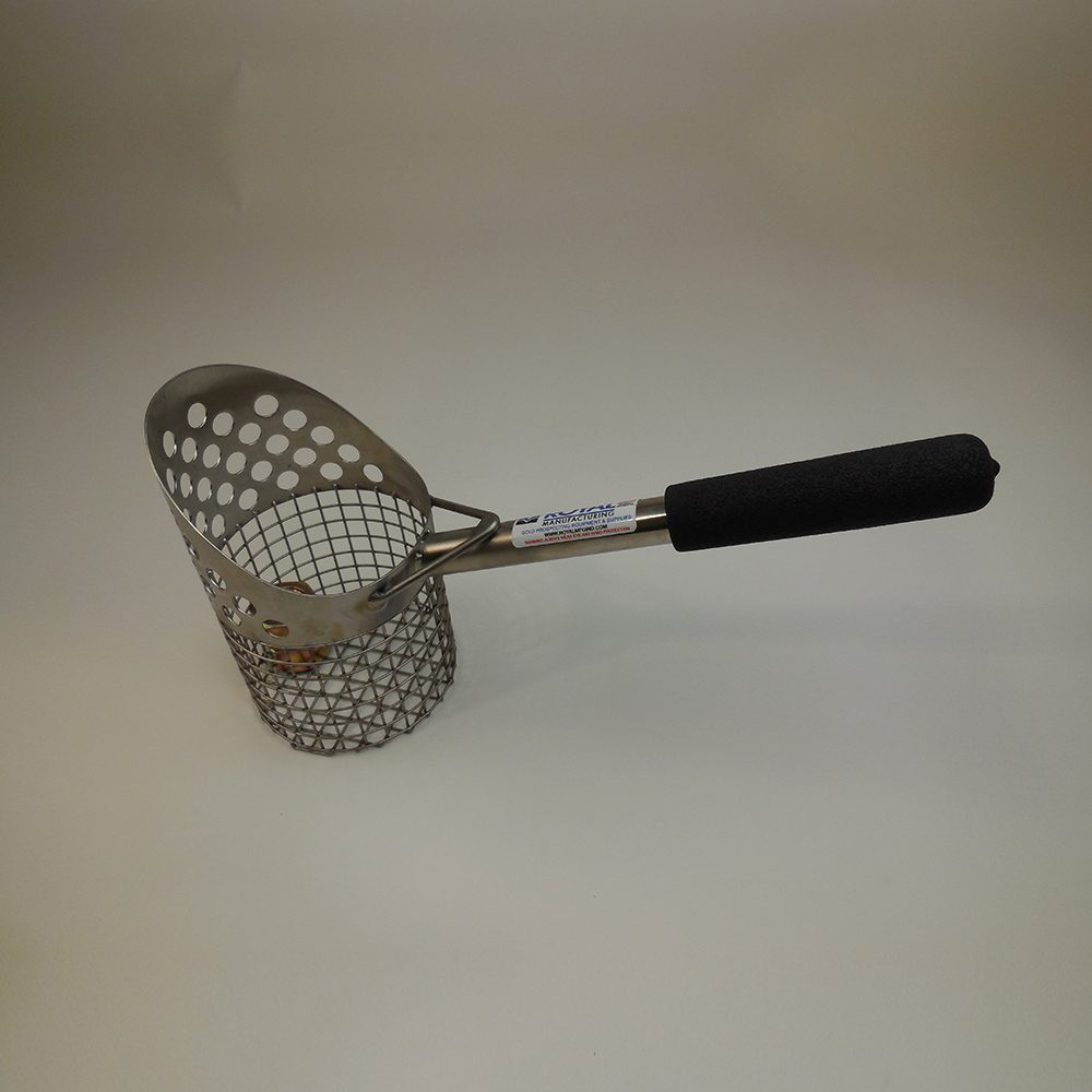 Sand Scoop 15-inch Perforated Stainless-Steel Beach Sand Scoop